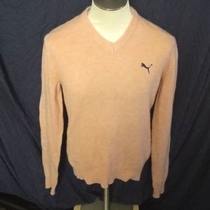Rare Puma V-Neck Lambswool Blend Sweater